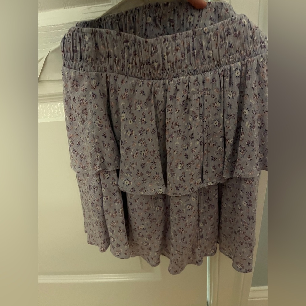 Altard State Floral Purple Mini Skirt